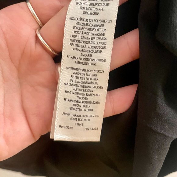 French Connection • Black Dress • Puff End Sleeves - Picture 7 of 9